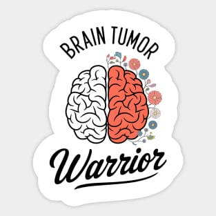 Brain Tumor Warrior Brain Tumor Awareness Brain Cancer Sticker